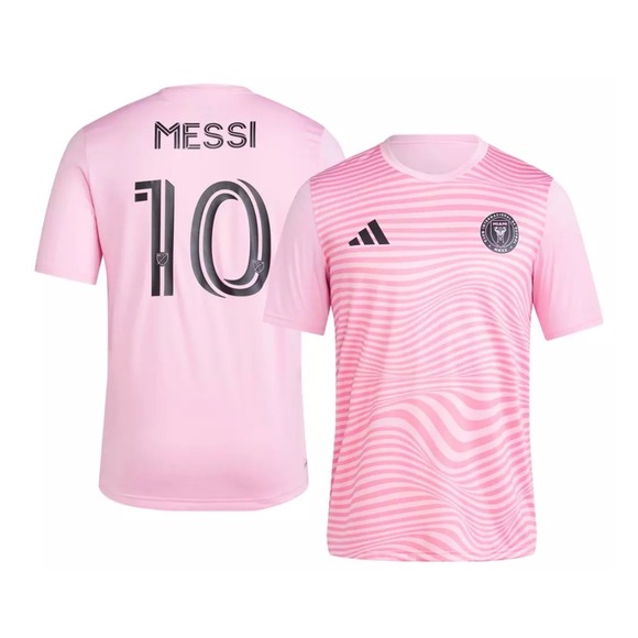 adidas Other - Adidas Inter Miami CF Lionel Messi 10 Pink Jersey Mens Large MLS Soccer Shirt
